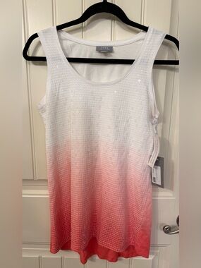 Jana White to Coral Ombre Sleeveless Tank